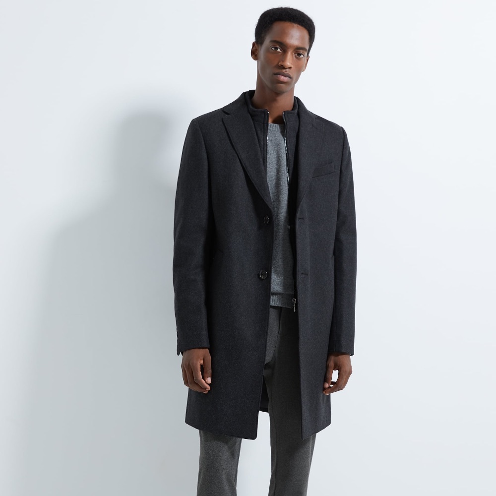Men’s Trench Coat with removable trim